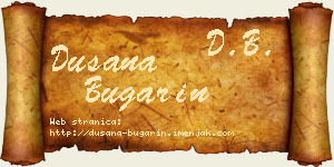 Dušana Bugarin vizit kartica
